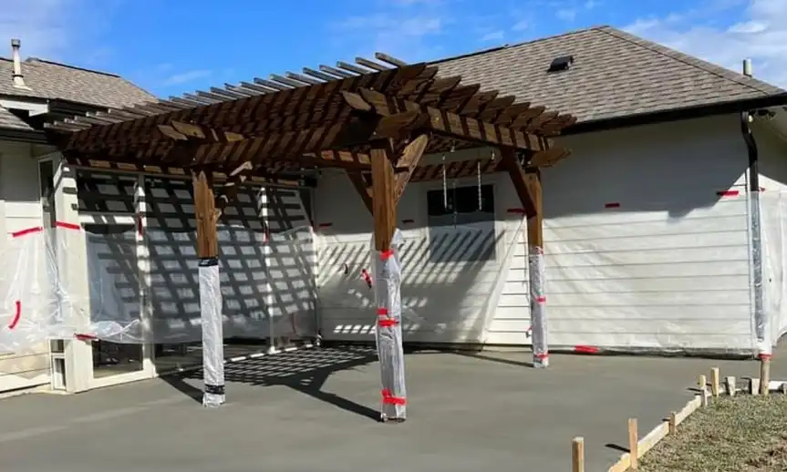 backyard patio cover project