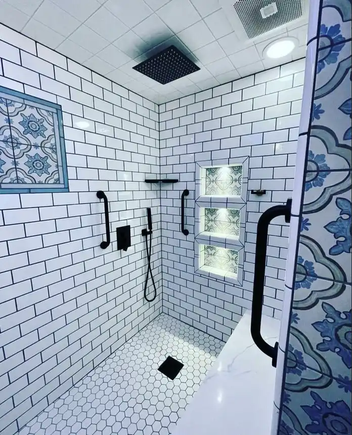 bathroom shower remodel project