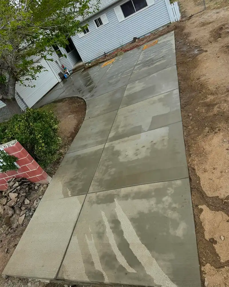 concrete walkway project