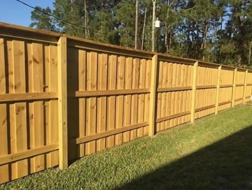 wood fence construction