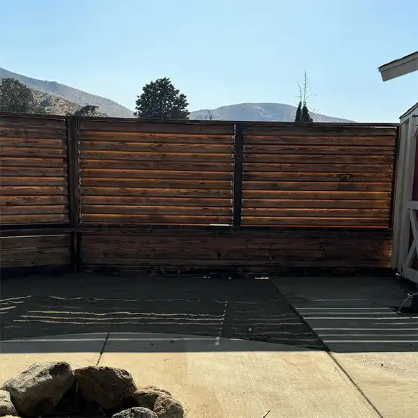 wooden shutter fencing